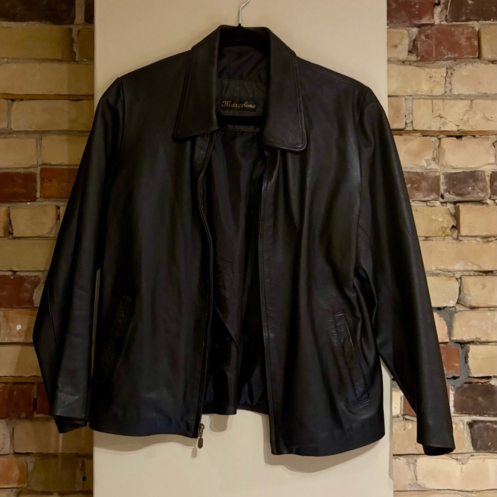 Vintage Black Leather Jacket